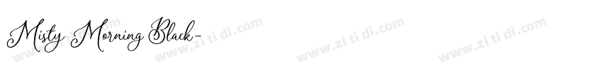 Misty Morning Black字体转换